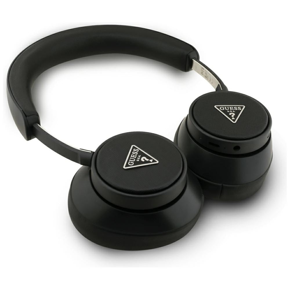 Handsfree Bluetooth Guess Saffiano Triangle Logo, A2DP, Negru