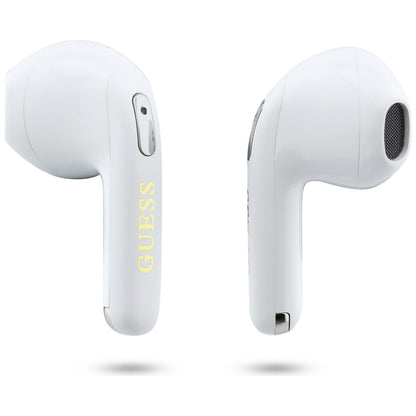 Handsfree Bluetooth Guess Script Print, TWS, Kaki