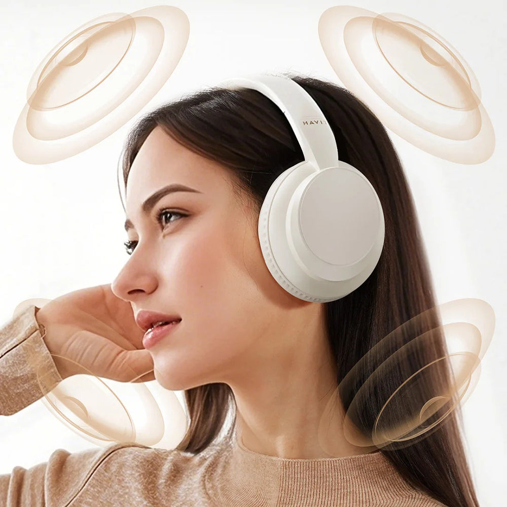 Handsfree Bluetooth HAVIT H619BT, A2DP, Alb