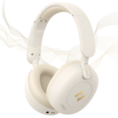 Handsfree Bluetooth HAVIT H655BT Pro, Multipoint, A2DP, ANC, Bej