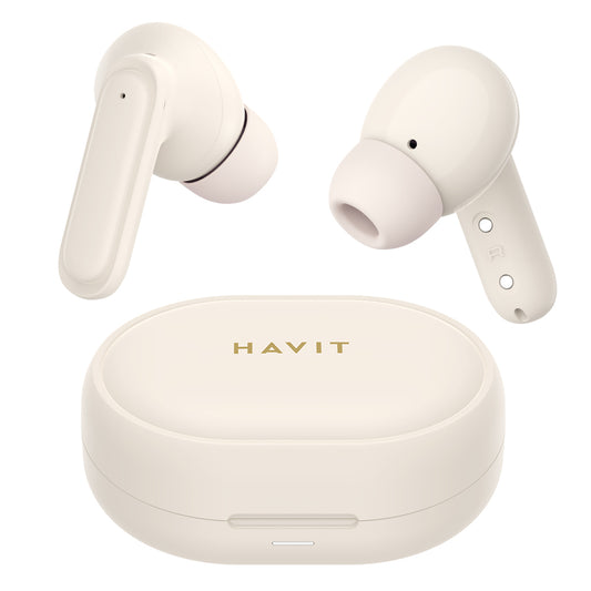 Handsfree Bluetooth HAVIT TW950, TWS, Bej Roz