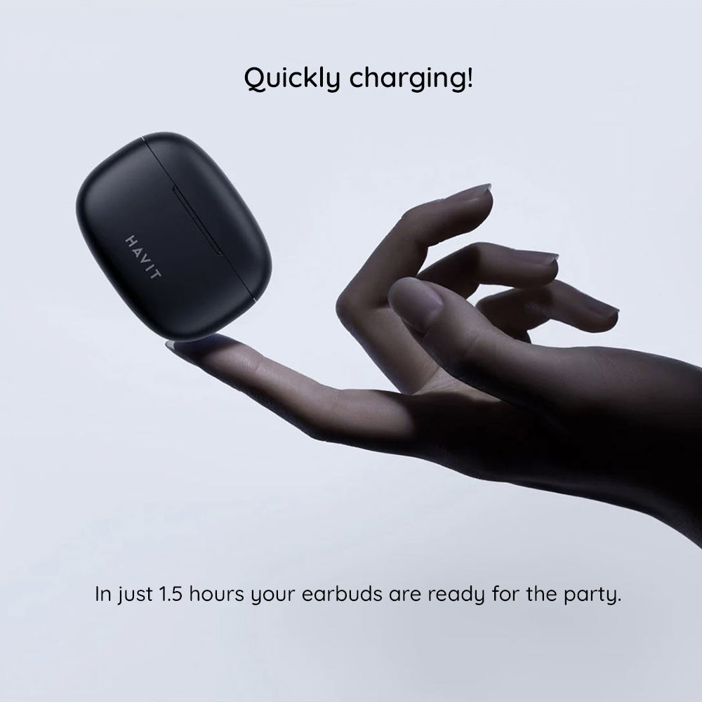 Handsfree Bluetooth HAVIT TW967 Pro, TWS, Negru