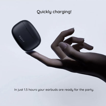 Handsfree Bluetooth HAVIT TW967 Pro, TWS, Negru