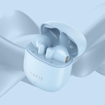 Handsfree Bluetooth HAVIT TW976, TWS, Albastru