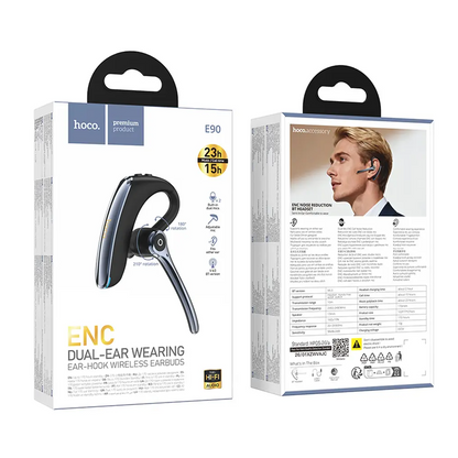 Handsfree Bluetooth HOCO E90, A2DP, Negru