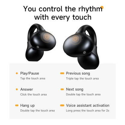 Handsfree Bluetooth HOCO EA8, TWS, Negru