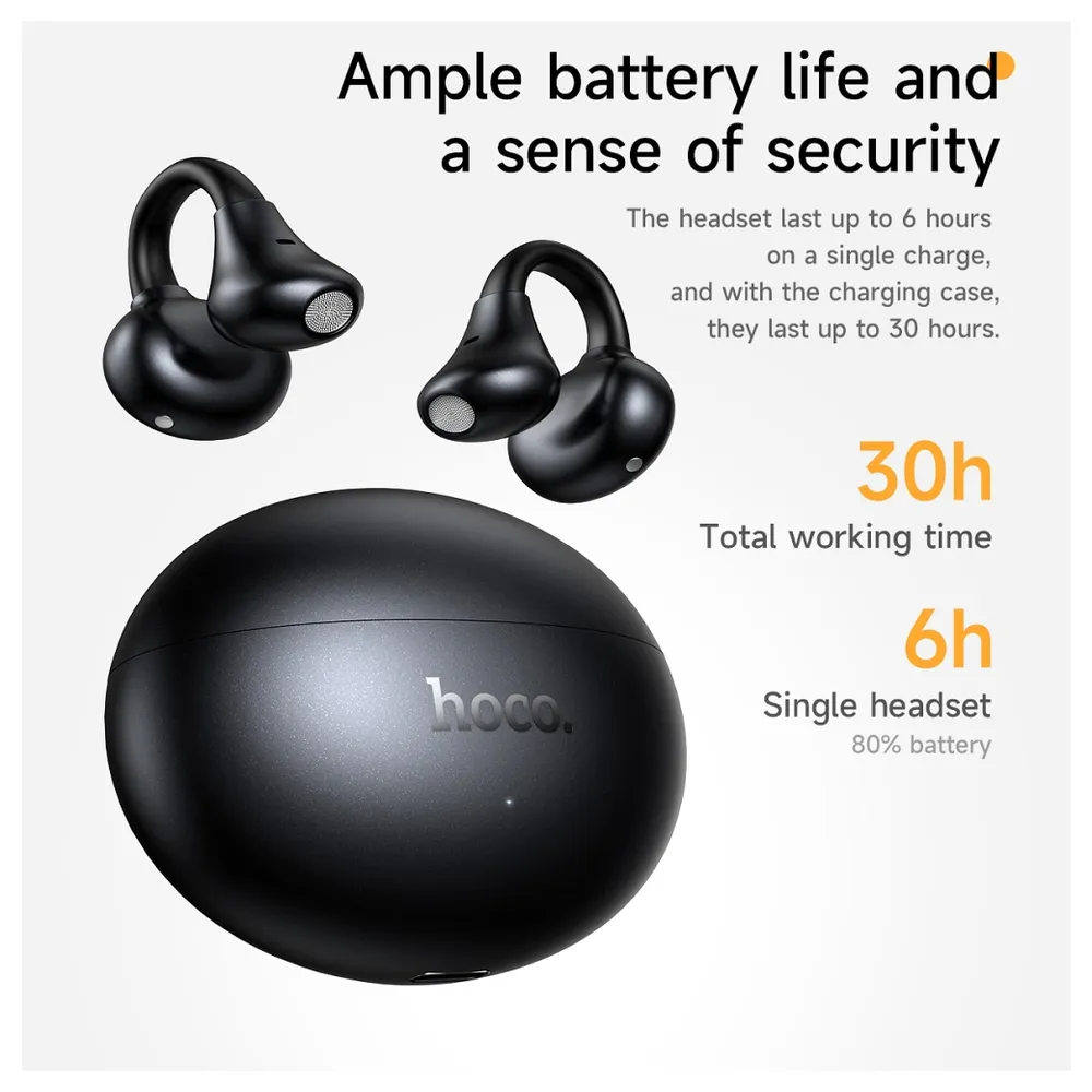 Handsfree Bluetooth HOCO EA8, TWS, Alb