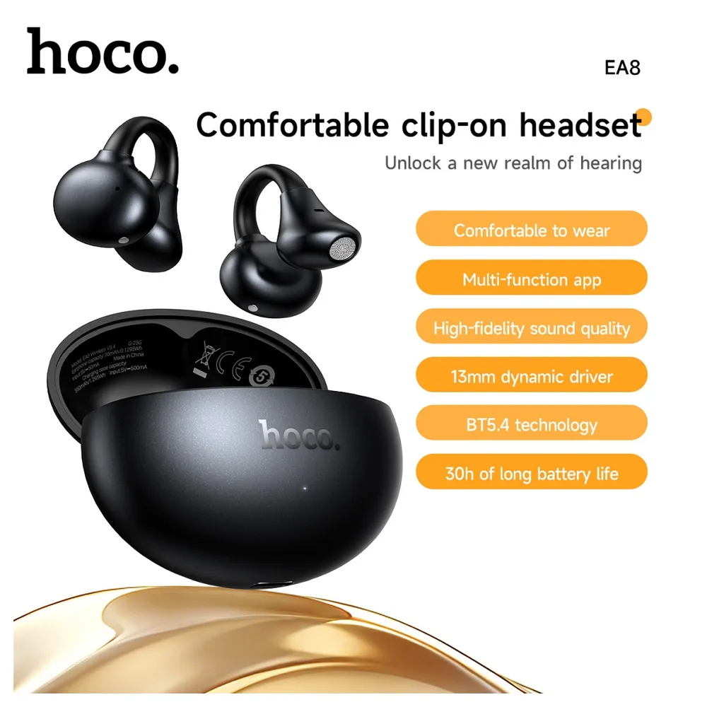 Handsfree Bluetooth HOCO EA8, TWS, Alb