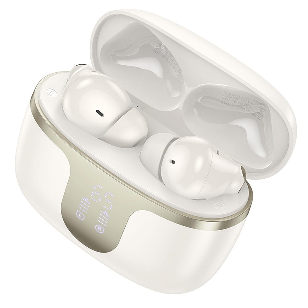 Handsfree Bluetooth HOCO EQ10, TWS, Alb