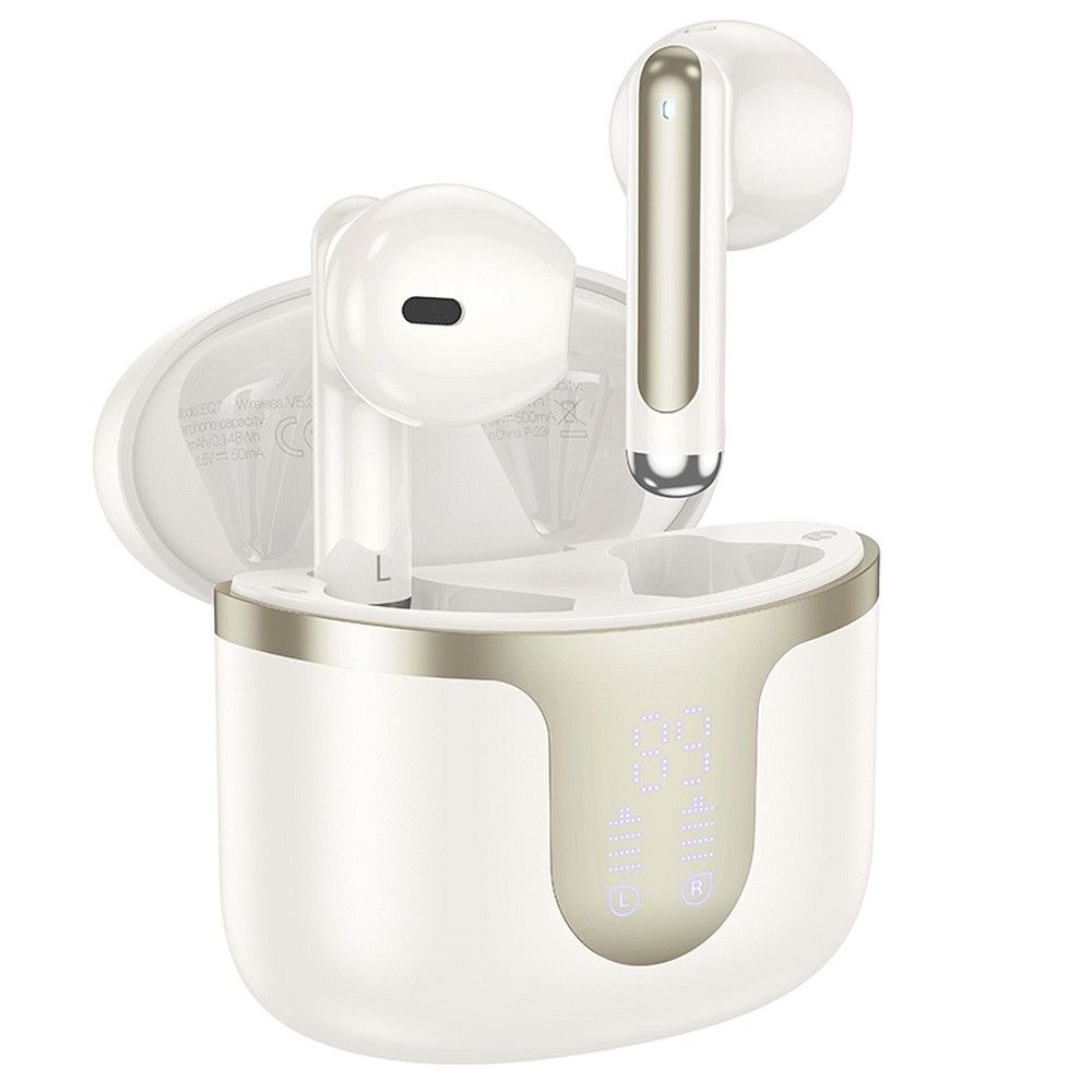 Handsfree Bluetooth HOCO EQ7, TWS, Alb