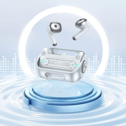 Handsfree Bluetooth HOCO EW55, TWS, Argintiu