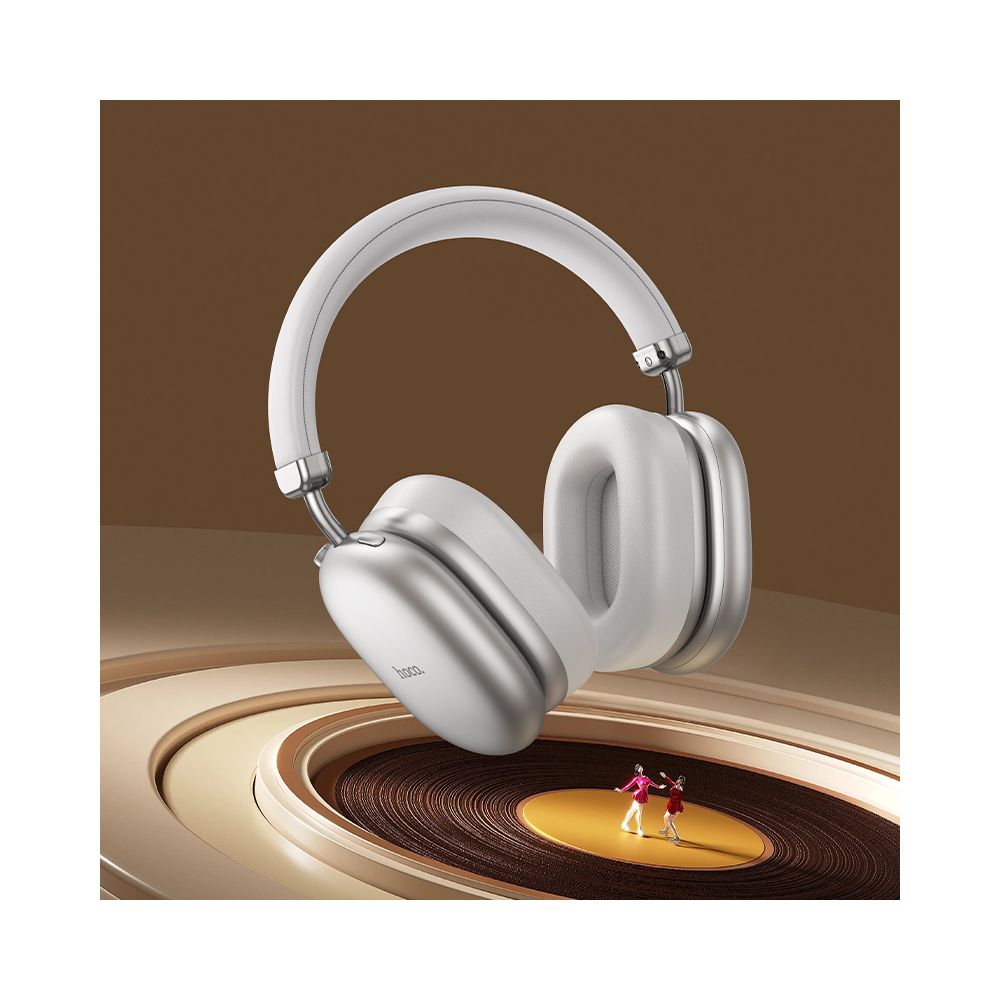 Handsfree Bluetooth HOCO W35 Max, A2DP, ANC, Argintiu