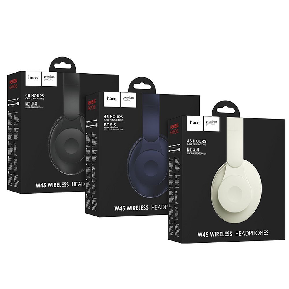 Handsfree Bluetooth HOCO W45, A2DP, Albastru