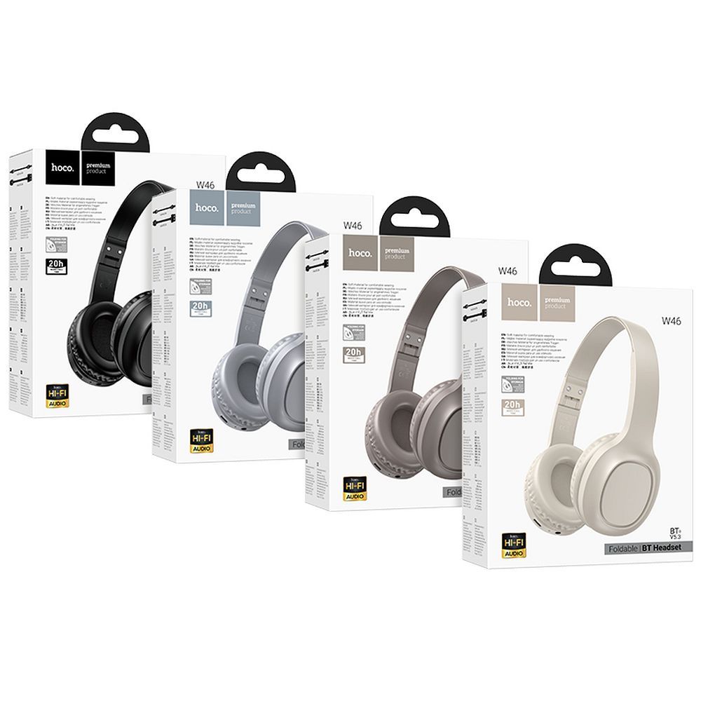 Handsfree Bluetooth HOCO W46, A2DP, Alb