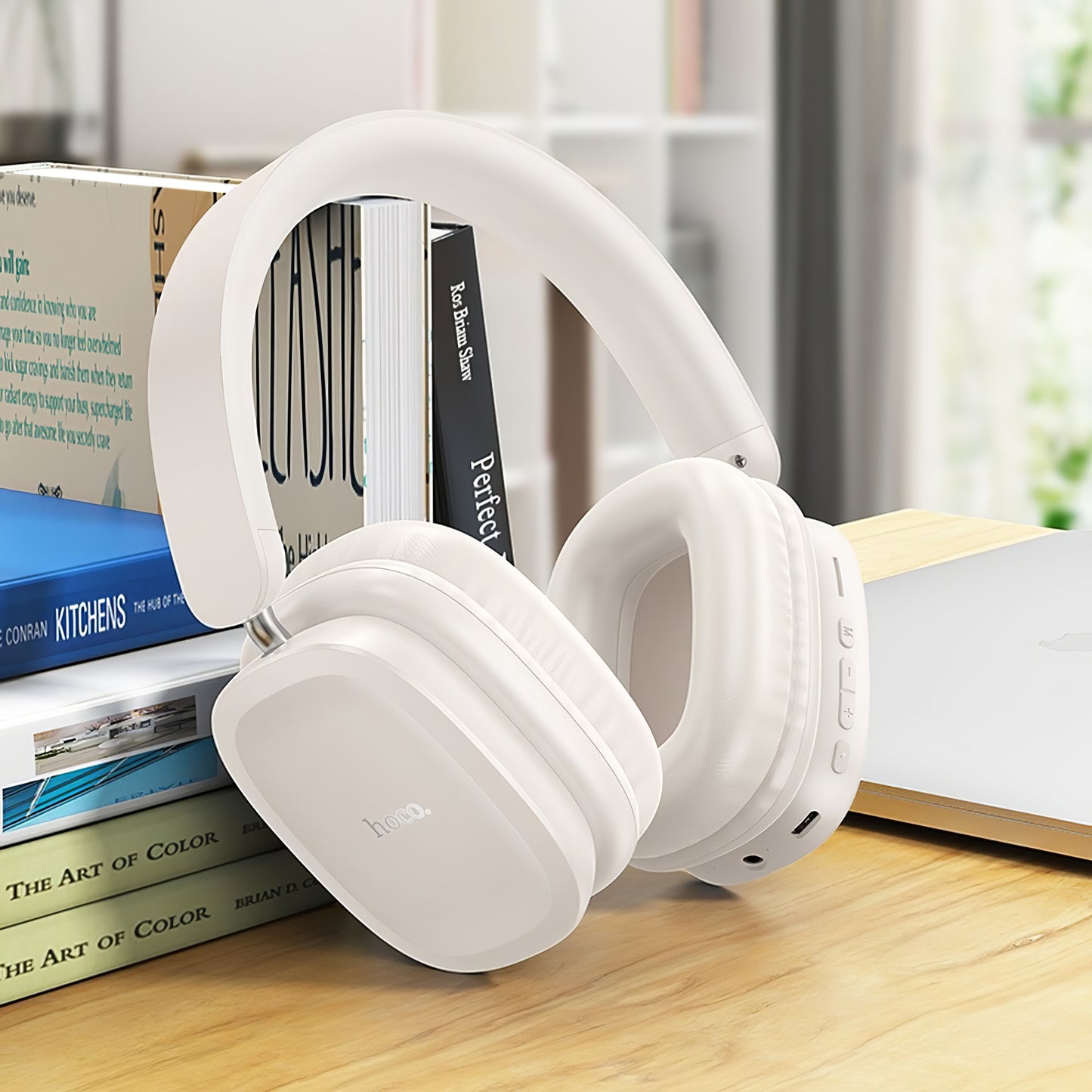 Handsfree Bluetooth HOCO W51 Delightful, A2DP, Alb