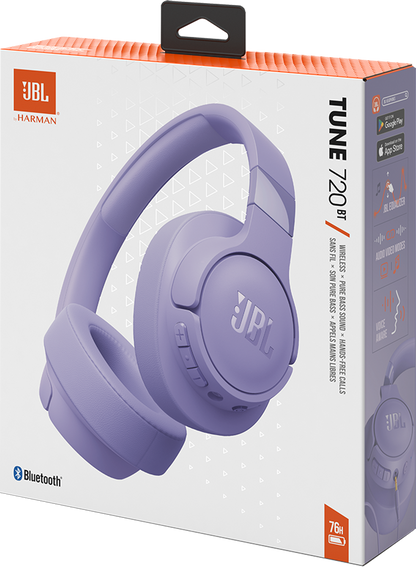 Handsfree Bluetooth JBL Tune 720BT, MultiPoint, A2DP, Mov JBLT720BTPUR
