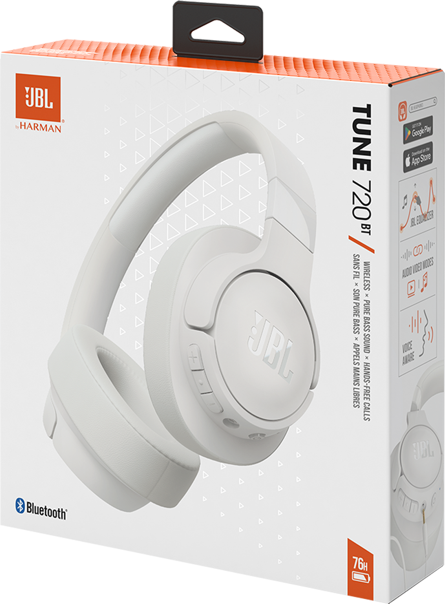 Handsfree Bluetooth JBL Tune 720BT, MultiPoint, A2DP, Alb