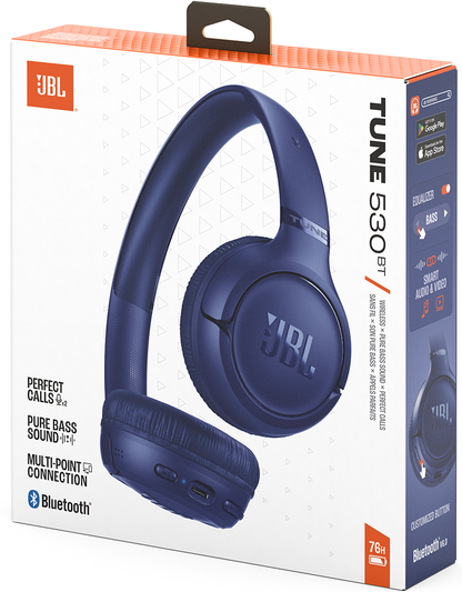 Handsfree Bluetooth JBL Tune 530BT, MultiPoint, A2DP, Albastru JBLT530BTBLU
