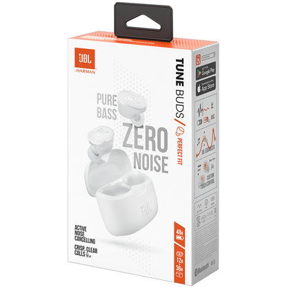 Handsfree Bluetooth JBL Tune Buds, TWS, ANC, MultiPoint, Alb JBLTBUDSWHT