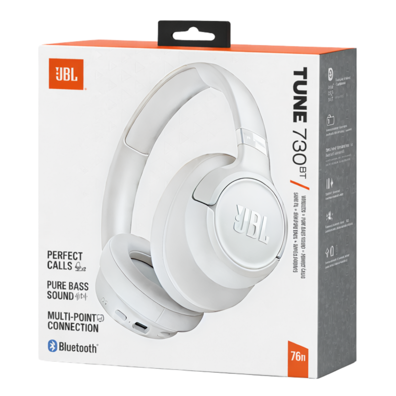 Handsfree Bluetooth JBL Tune 730BT, MultiPoint, A2DP, Alb JBLT730BTWHT