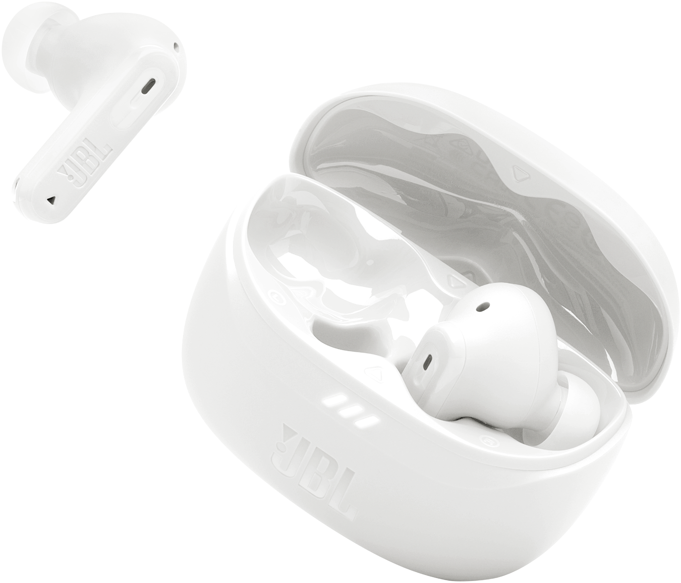 Handsfree Bluetooth JBL Tune Beam 2, TWS, ANC, MultiPoint, Alb JBLTBEAM2WHT