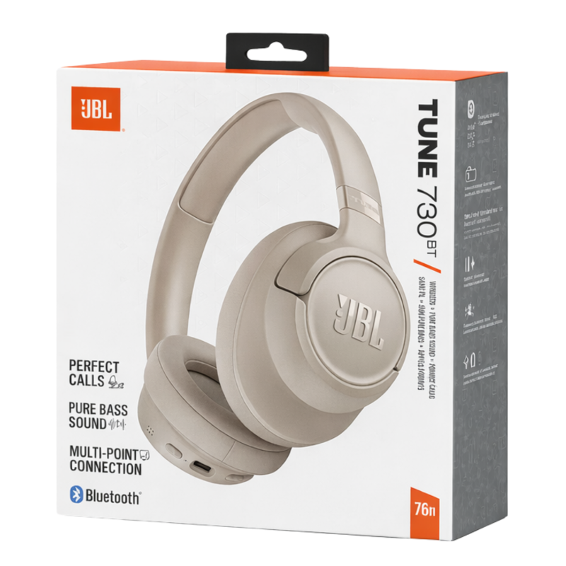 Handsfree Bluetooth JBL Tune 730BT, MultiPoint, A2DP, Bej JBLT730BTBEG