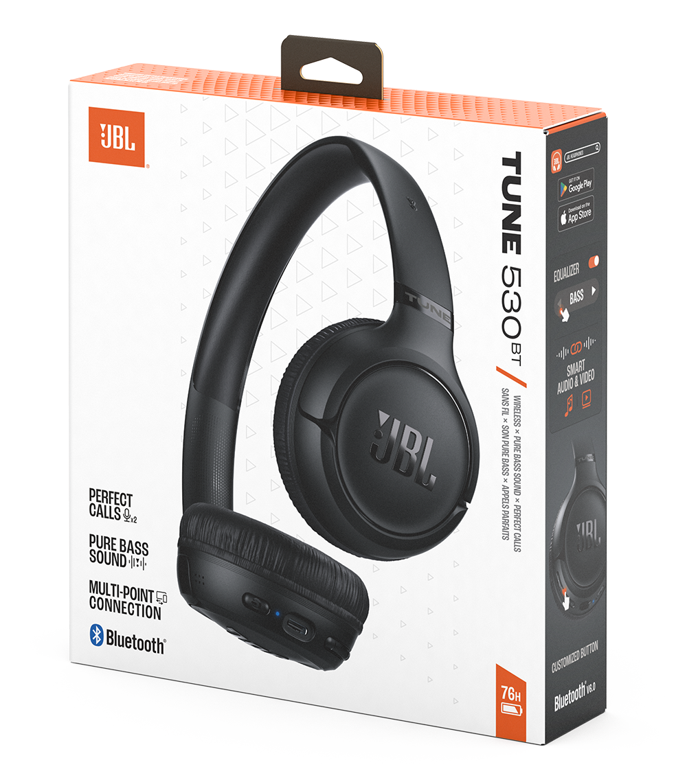 Handsfree Bluetooth JBL Tune 530BT, MultiPoint, A2DP, Negru