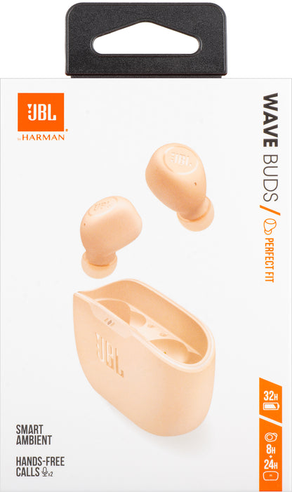 Handsfree Bluetooth JBL Wave Buds, TWS, Bej JBLWBUDSBEG