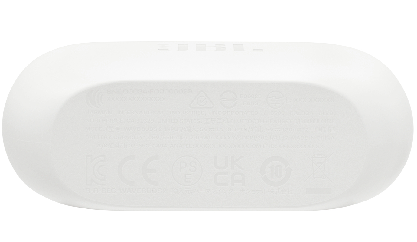 Handsfree Bluetooth JBL Wave Buds 2, TWS, ANC, MultiPoint, Alb JBLWBUDS2WHT