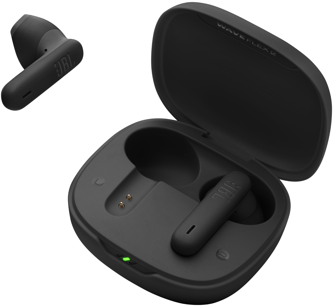 Handsfree Bluetooth JBL Wave Flex 2, TWS, ANC, MultiPoint, Negru JBLWFLEX2BLK