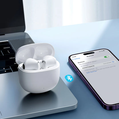 Handsfree Bluetooth Joyroom Funpods JR-FB1 New Version, TWS, Alb