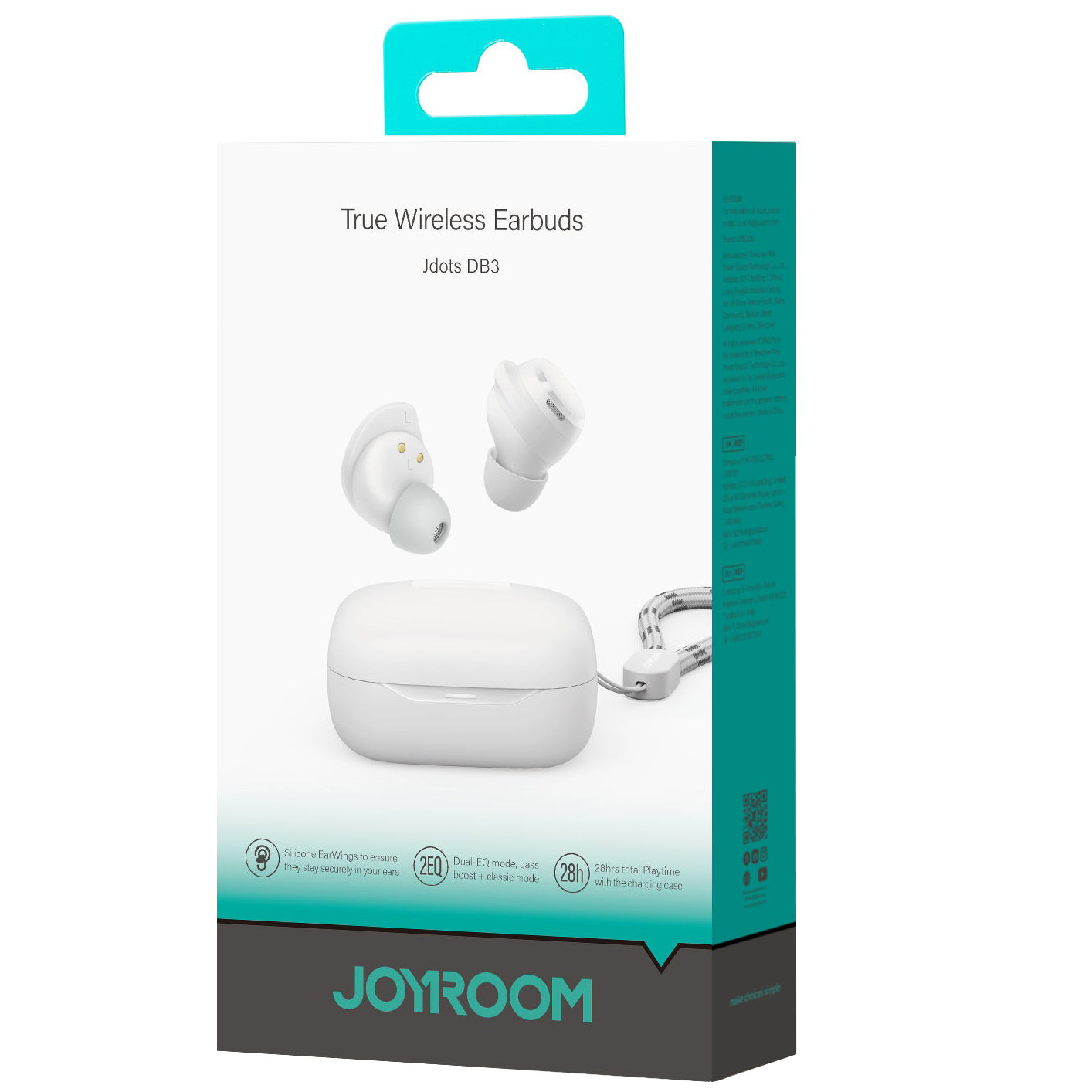 Handsfree Bluetooth Joyroom Jdots JR-DB3, TWS, Alb