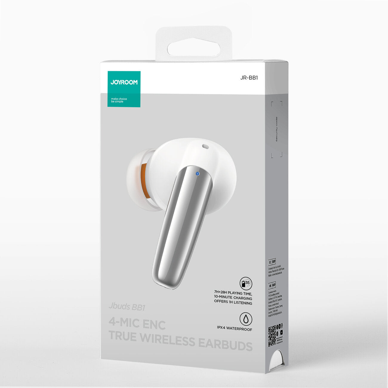 Handsfree Bluetooth Joyroom JR-BB1, TWS, Alb
