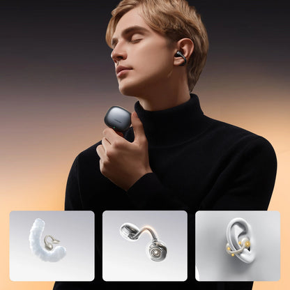 Handsfree Bluetooth Joyroom Openfree JR-OE3, TWS, Argintiu