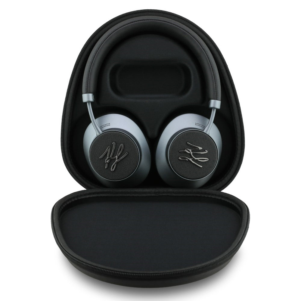 Handsfree Bluetooth Karl Lagerfeld Grained Initials, A2DP, ANC, Negru