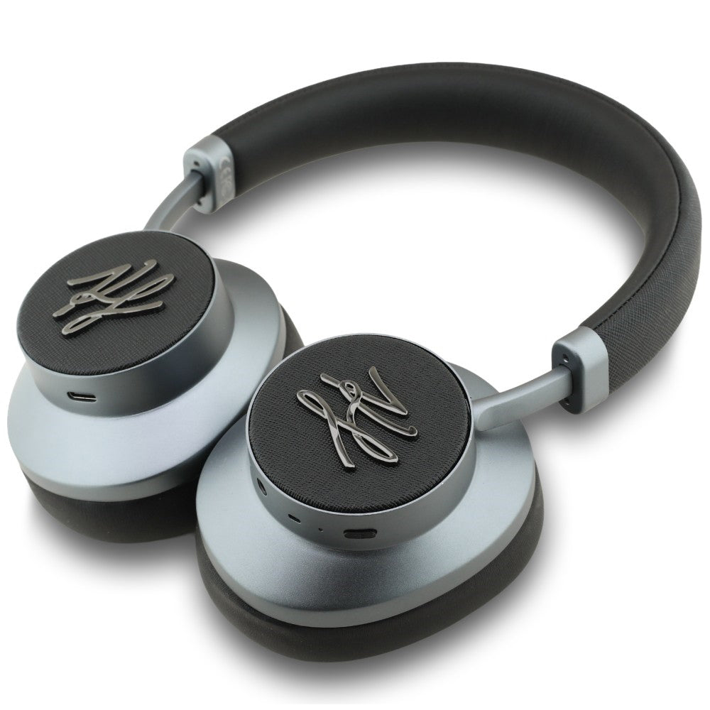 Handsfree Bluetooth Karl Lagerfeld Grained Initials, A2DP, ANC, Negru