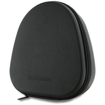 Handsfree Bluetooth Karl Lagerfeld Saffiano Elongated, A2DP, ANC, Negru