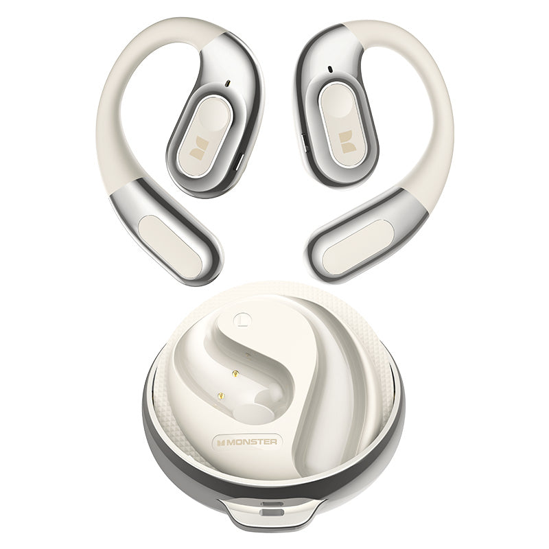 Handsfree Bluetooth Monster AC330 AI Translation, TWS, Alb