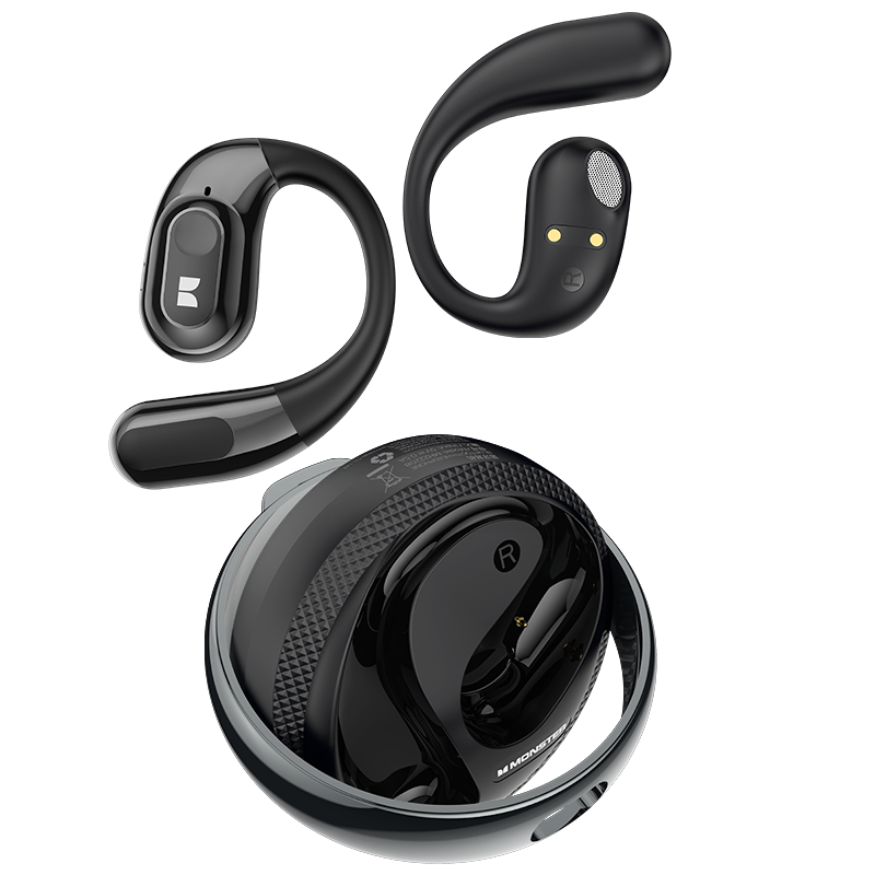 Handsfree Bluetooth Monster AC330 AI Translation, TWS, Negru