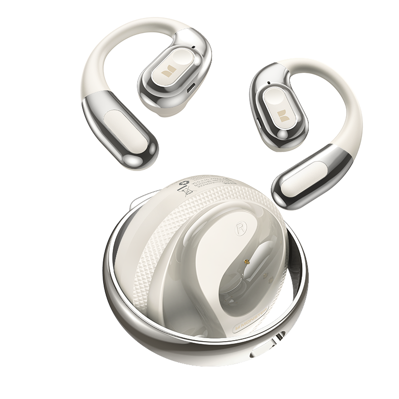 Handsfree Bluetooth Monster AC330 AI Translation, TWS, Alb