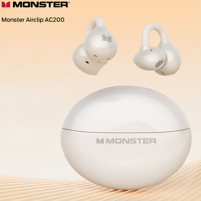 Handsfree Bluetooth Monster AirClip AC200, TWS, Crem Deschis