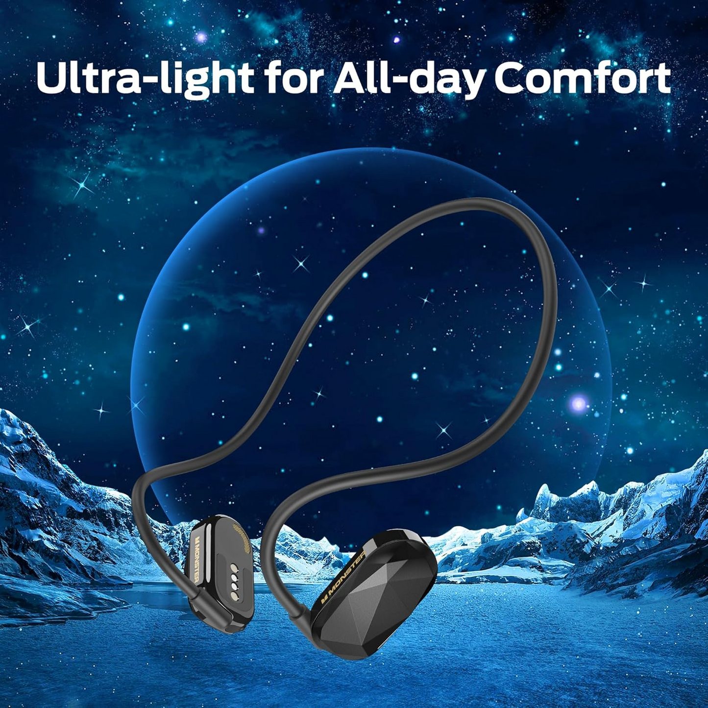 Handsfree Bluetooth Monster Aria Free, A2DP, Negru