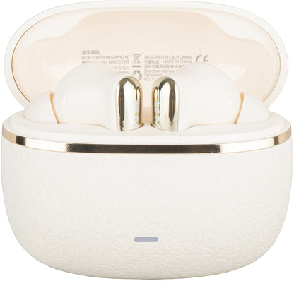 Handsfree Bluetooth Monster Clarity 200, TWS, ANC, Crem Deschis