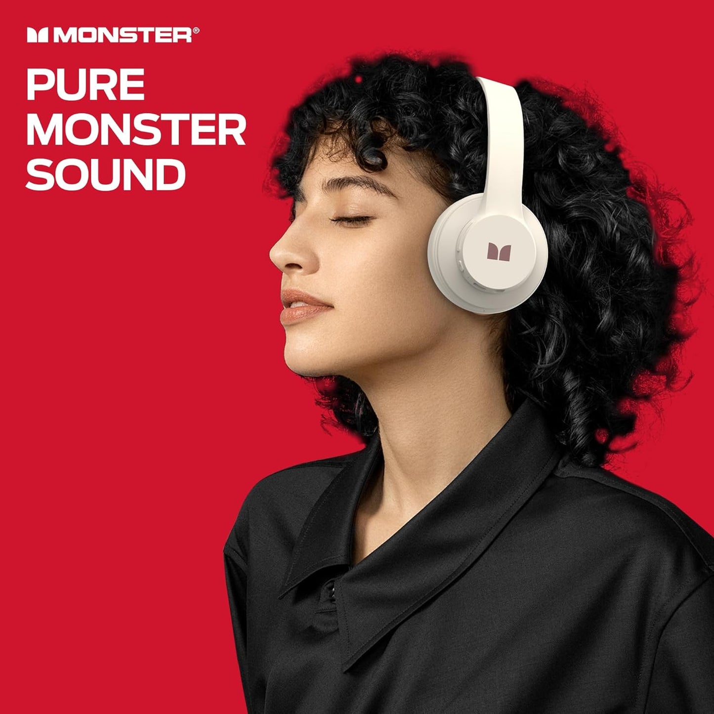 Handsfree Bluetooth Monster Mission 100, MultiPoint, A2DP, ANC, Alb