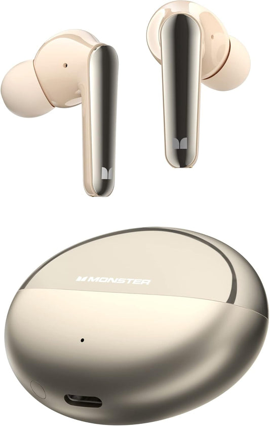 Handsfree Bluetooth Monster N-Lite 203 AirLinks, TWS, Auriu