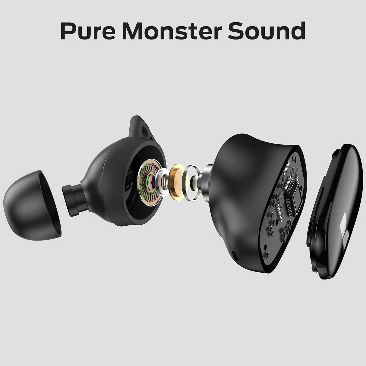 Handsfree Bluetooth Monster N-Lite 206, TWS, Negru