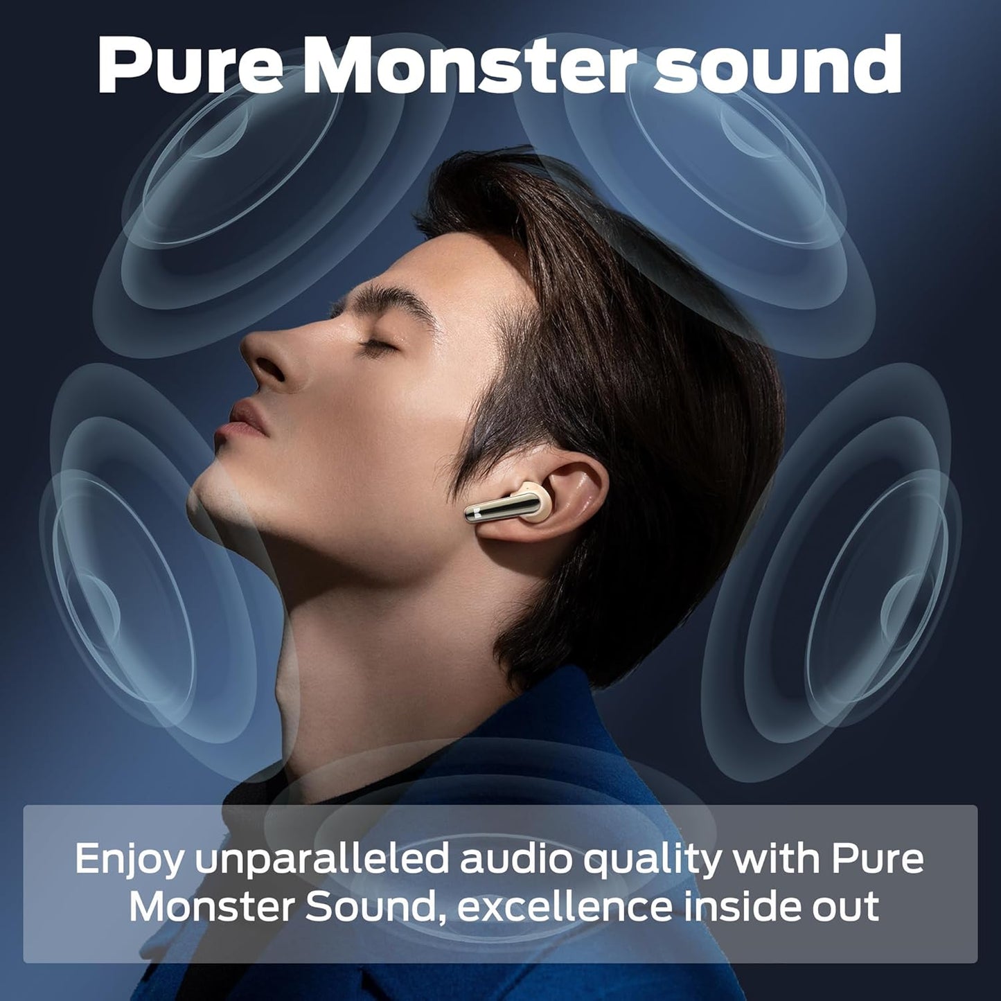 Handsfree Bluetooth Monster N-Lite 203 AirLinks, TWS, Auriu