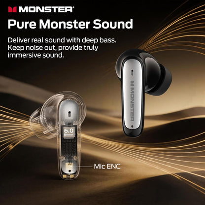 Handsfree Bluetooth Monster N-Lite 310, TWS, Negru