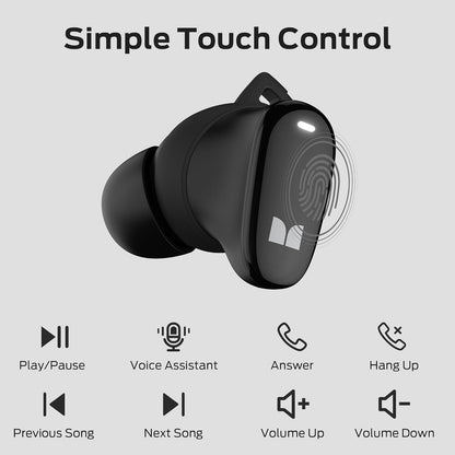 Handsfree Bluetooth Monster N-Lite 206, TWS, Negru