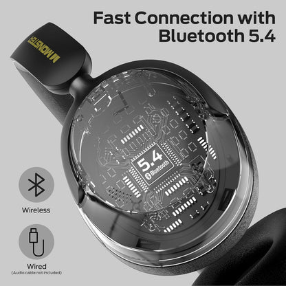 Handsfree Bluetooth Monster Persona 3rd, MultiPoint, A2DP, ANC, Negru